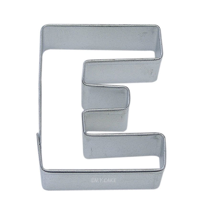 Alphabet Letter E Cookie Cutter 2 3/4 Inch - NY Cake | Cake Decorating & Baking Supplies