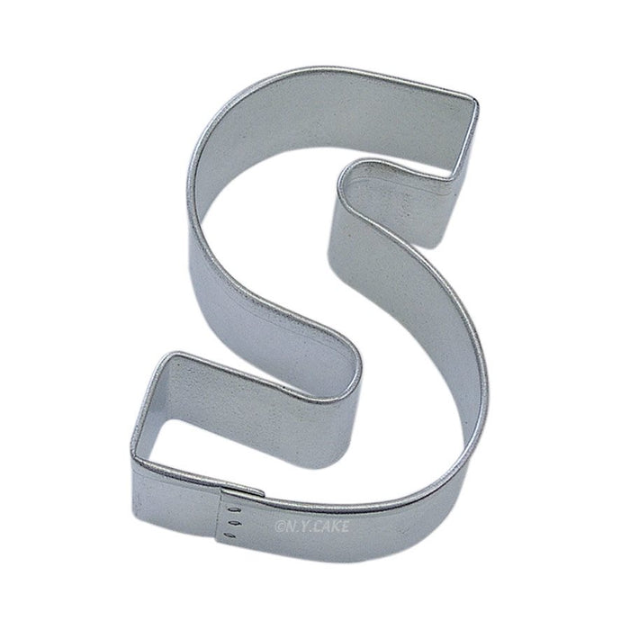 Alphabet Letter S Cookie Cutter 2 3/4 Inch - NY Cake | Cake Decorating & Baking Supplies