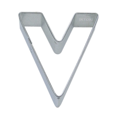 Alphabet Letter V Cookie Cutter 2 3/4 Inch - NY Cake | Cake Decorating & Baking Supplies