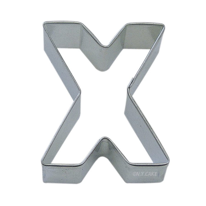 Alphabet Letter X Cookie Cutter 2 3/4 Inch - NY Cake | Cake Decorating & Baking Supplies