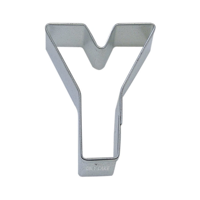 Alphabet Letter Y Cookie Cutter 2 3/4 Inch - NY Cake | Cake Decorating & Baking Supplies