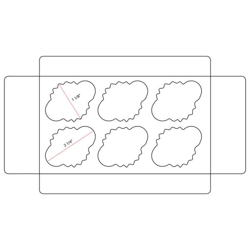 Clear Mini Cupcake Box Holds 6 w/ Insert - NY Cake | Cake Decorating & Baking Supplies