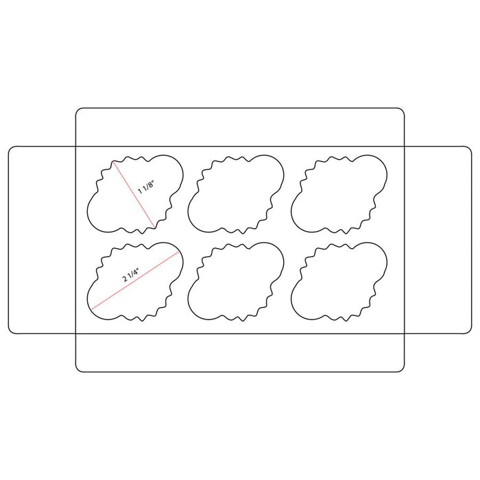 Clear Mini Cupcake Box Holds 6 w/ Insert - NY Cake | Cake Decorating & Baking Supplies