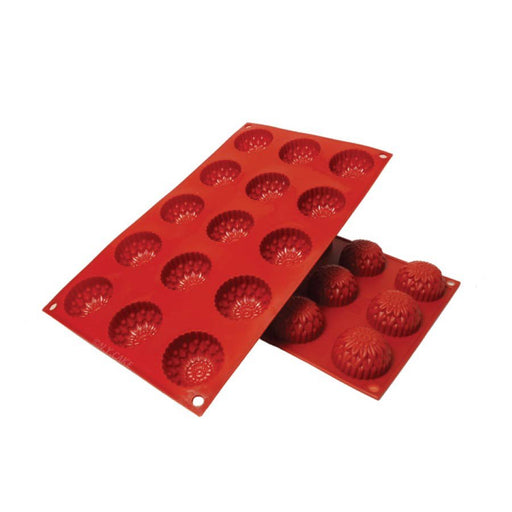 NY Cake® dahlia flower silicone baking mold for chocolates, mini cakes, mousse and desserts