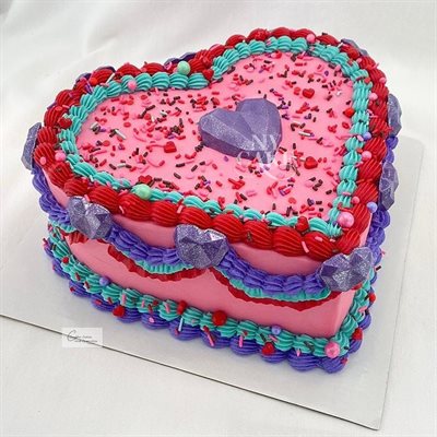 Gem Heart Silicone Mold 15 Cavity - NY Cake | Cake Decorating & Baking Supplies