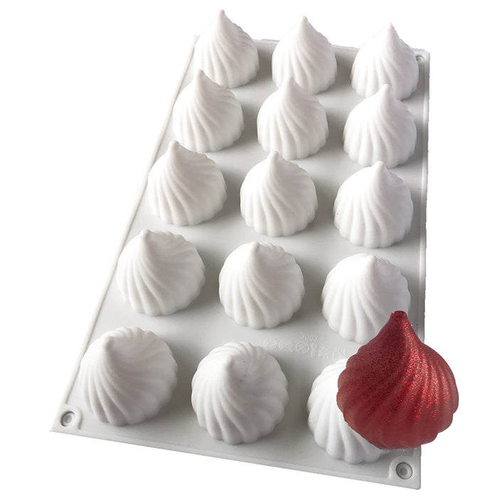 Fancy Kiss Silicone Baking & Freezing Mold 1 oz. - NY Cake | Cake Decorating & Baking Supplies