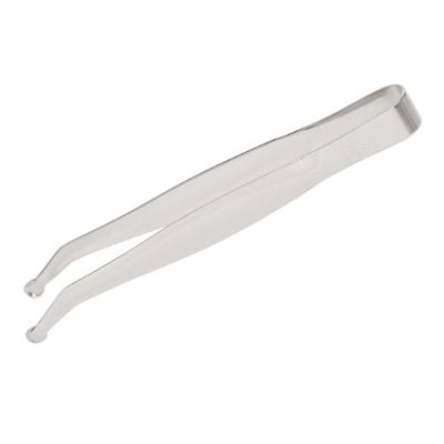 Precision cake decorating tweezers for placing dragees, sugar pearls, sprinkles, and edible decorations on cakes, cupcakes, cookies, and desserts.