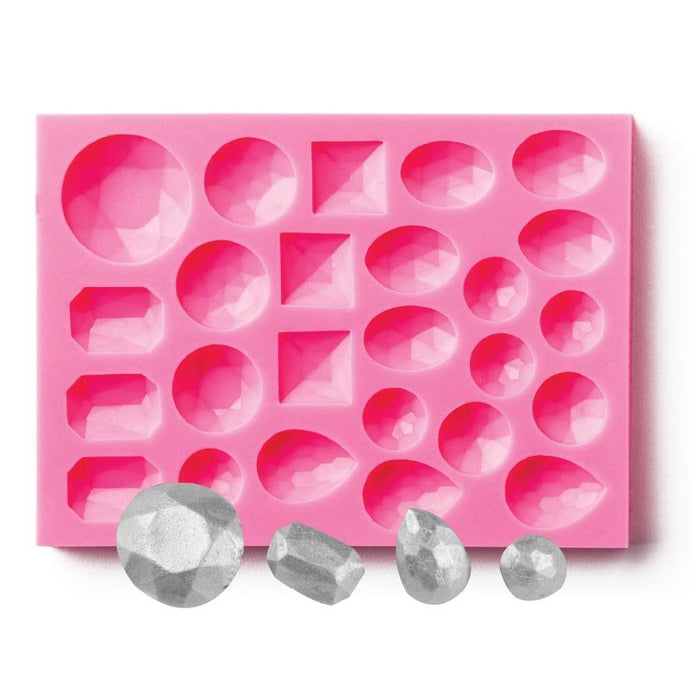 gem silicone mold assorted jewel fondant chocolate candy mold