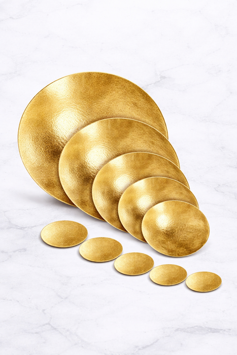 Gold Round Cake Boards – Thick Drum Boards in Multiple Sizes & Bulk Packs | NY Cake
