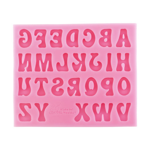 groovy alphabet silicone chocolate mold