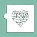 Love Saying Cookie Stencil By Designer Stencils - NY Cake | Cake Decorating & Baking Supplies