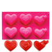 Heart silicone baking mold for Valentine’s chocolate and dessert creationss