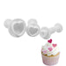 NY Cake® 3-piece heart plunger cutter set for fondant, gum paste, cookies, cupcakes and cake decorating