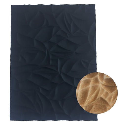 Crinkled silicone fondant impression mat for textured cake decorating, fondant embossing, chocolate work, and pastry dessert designs