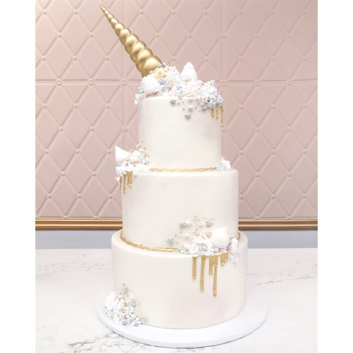 3D 12" Unicorn Horn (Only the Horn) - NY Cake | Cake Decorating & Baking Supplies