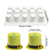 Mini cylinder cakes made using silicone baking mold