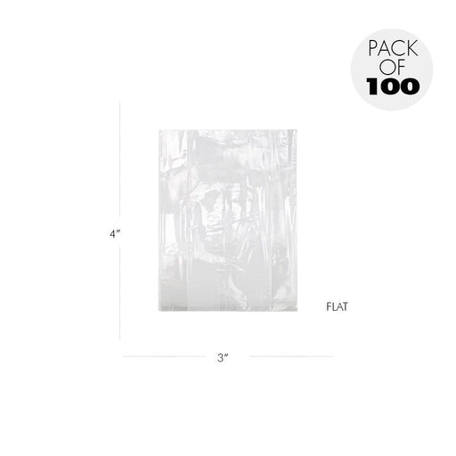 3x4 clear cellophane bags for candy packaging
