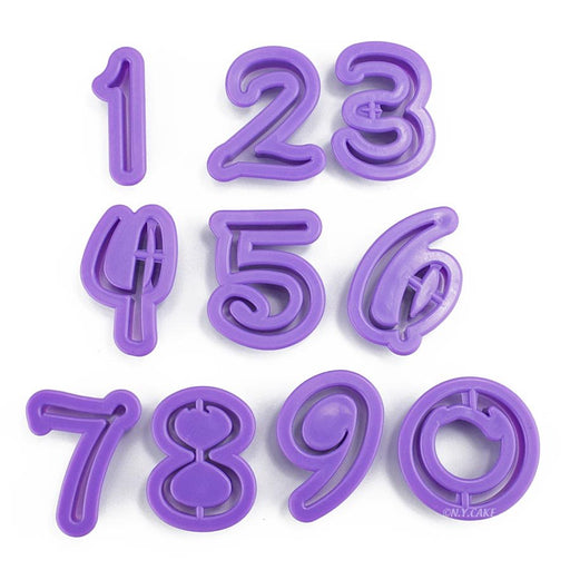 Number Cutter Set-Purple - NY Cake | Cake Decorating & Baking Supplies