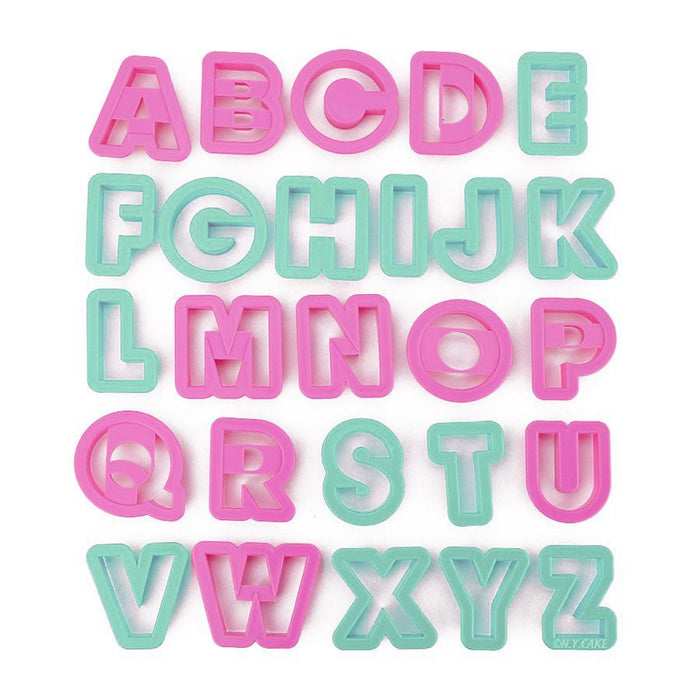 Alphabet Pastry & Cookie Cutter Set - NY Cake | Cake Decorating & Baking Supplies