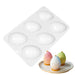 Patterned egg silicone mold for chocolate Easter eggs and dessert creations
