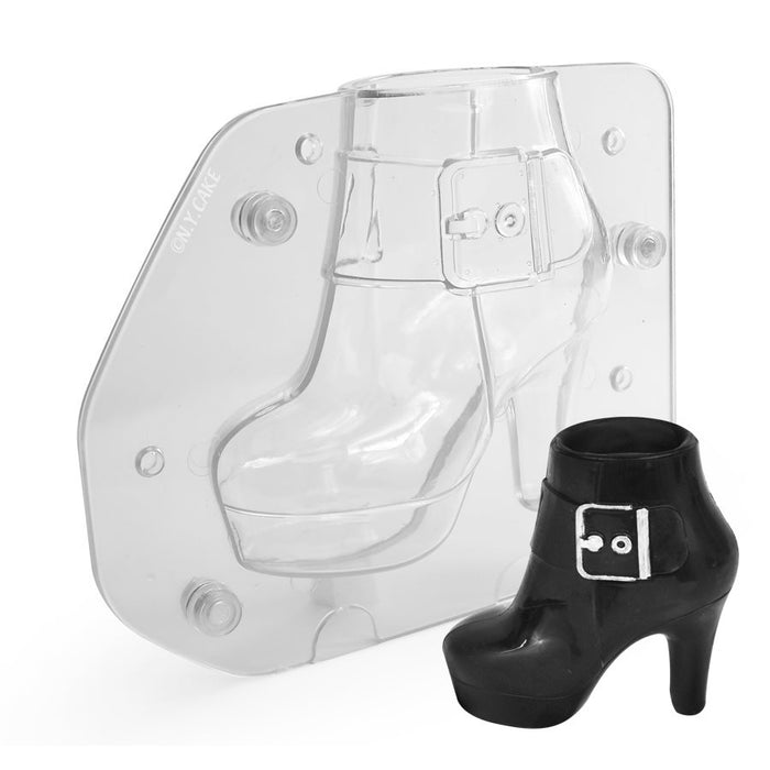 3D Lady's Boot Polycarbonate Chocolate Mold - NY Cake | Cake Decorating & Baking Supplies