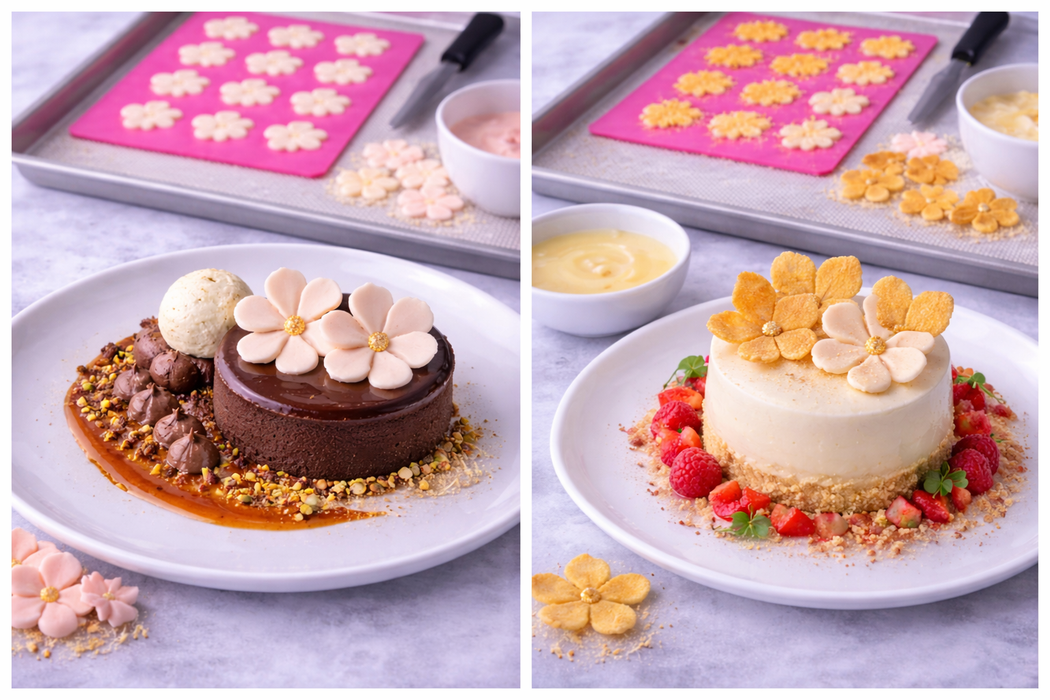 Petal Shape Chablon Tuile Stencil – NY Cake | Chocolate Garnish & Cookie Decorating Tool