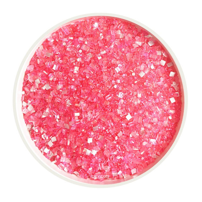 Pink Glittery Sugar 3 Ounces - NY Cake | Cake Decorating & Baking Supplies