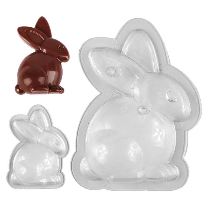 3D Bunny Family Polycarbonate Chocolate Mold
