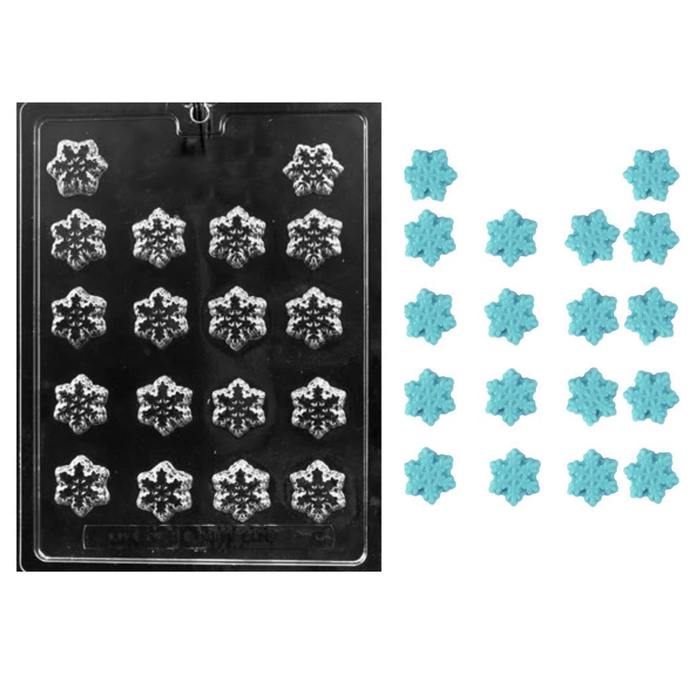 Snowflake Decorations Chocolate Candy Mold