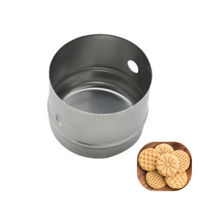 3 Inch x 2 1/2 Inch Round Cookie Biscuit Cutter Stainless Steel