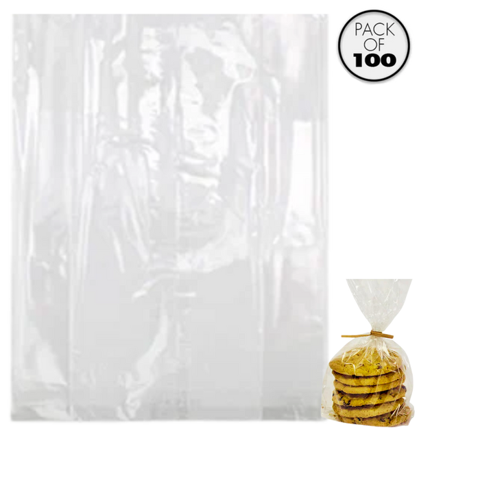 Cellophane Bags 6 3/4 x 4 3/4 Inch Flat Pack of 100