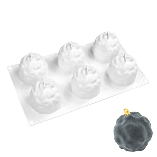 Ripple silicone baking mold for textured mousse dome and dessert creations