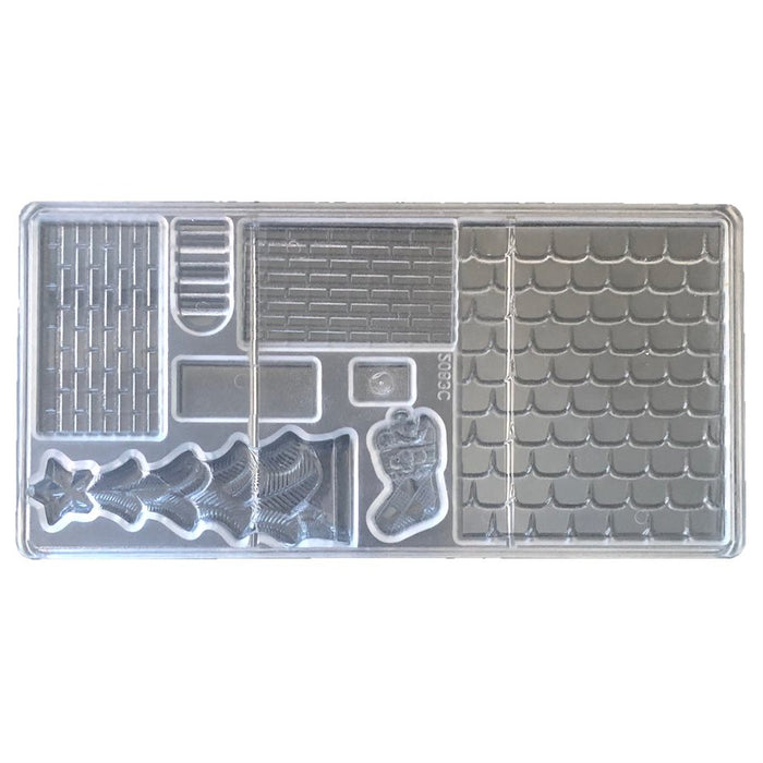 Gingerbread House Polycarbonate Chocolate Mold - NY Cake | Cake Decorating & Baking Supplies