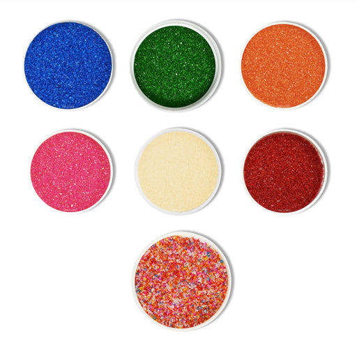 Colorful sanding sugar sprinkles for cake decorating, cookies, cupcakes, and baking by NY Cake®