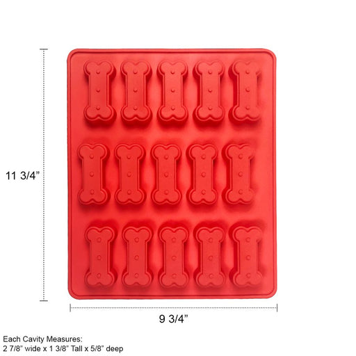 Silicone Baking Mold-Bone Shape 15 Cavity - NY Cake | Cake Decorating & Baking Supplies