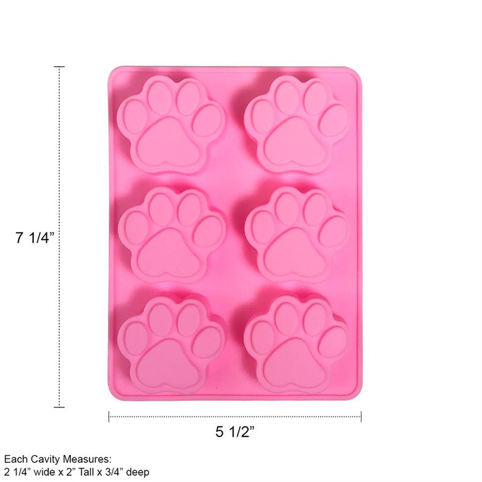 Silicone Baking Mold-Paw Shape 6 Cavity - NY Cake | Cake Decorating & Baking Supplies