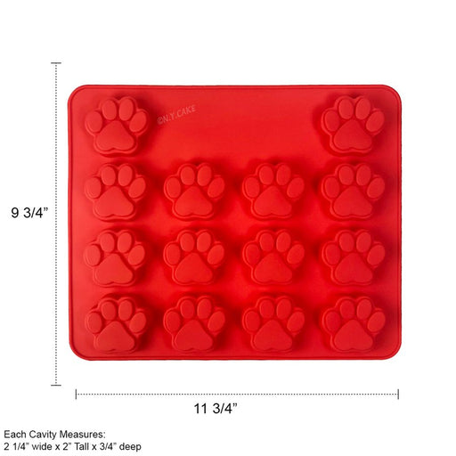 Silicone Baking Mold-Paw Shape 14 Cavity - NY Cake | Cake Decorating & Baking Supplies