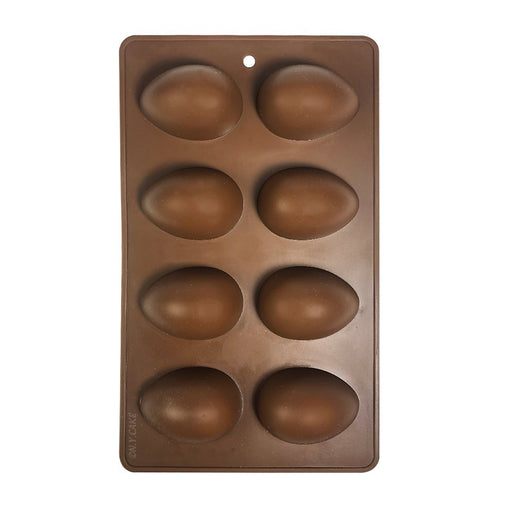 Silicone Baking Mold-Egg Shape 8 Cavity - NY Cake | Cake Decorating & Baking Supplies