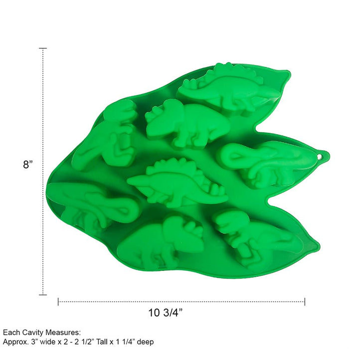 Silicone Baking Mold-Dinosaur Shape 8 Cavity - NY Cake | Cake Decorating & Baking Supplies