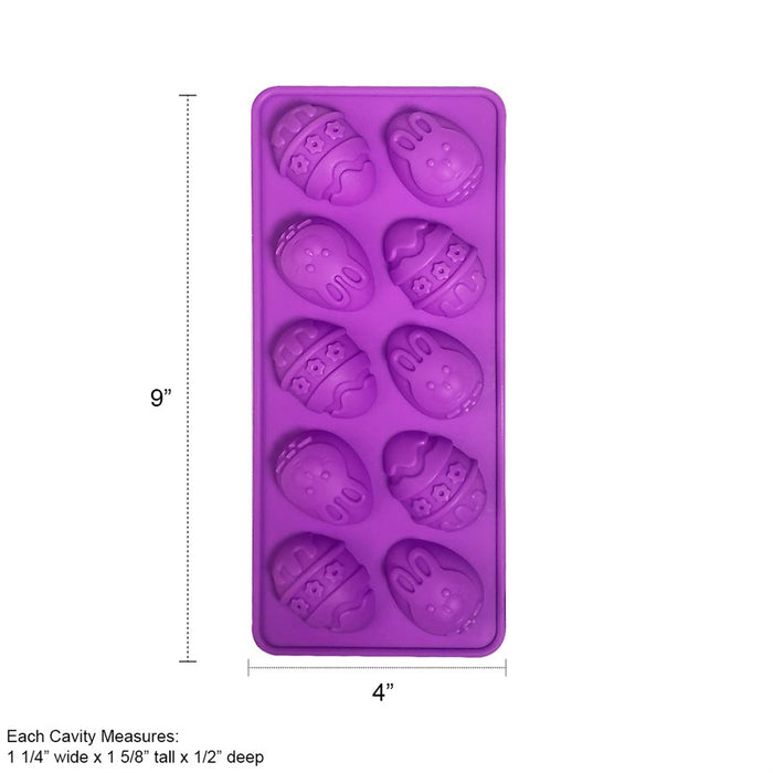 Easter Egg Silicone Mold-10 Cavity - NY Cake | Cake Decorating & Baking Supplies