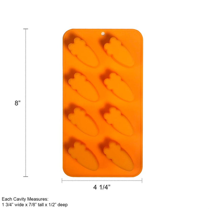 Easter Carrot Silicone Mold-8 Cavity - NY Cake | Cake Decorating & Baking Supplies