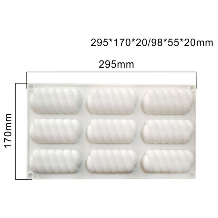 Baked cookies made using silicone cookie mold with non stick surface