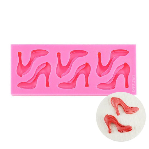 Mini Stiletto High Heel Shoe Silicone Fondant Mold - NY Cake | Cake Decorating & Baking Supplies