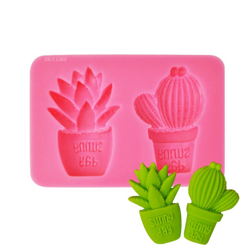 Cactus Pot Mold- 2 Cavity's - NY Cake | Cake Decorating & Baking Supplies