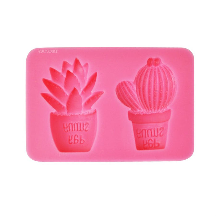 Cactus Pot Mold- 2 Cavity's - NY Cake | Cake Decorating & Baking Supplies