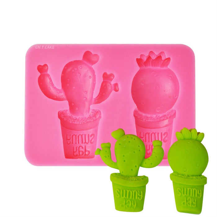 Cactus Pot #2 Mold- 2 Cavity's - NY Cake | Cake Decorating & Baking Supplies