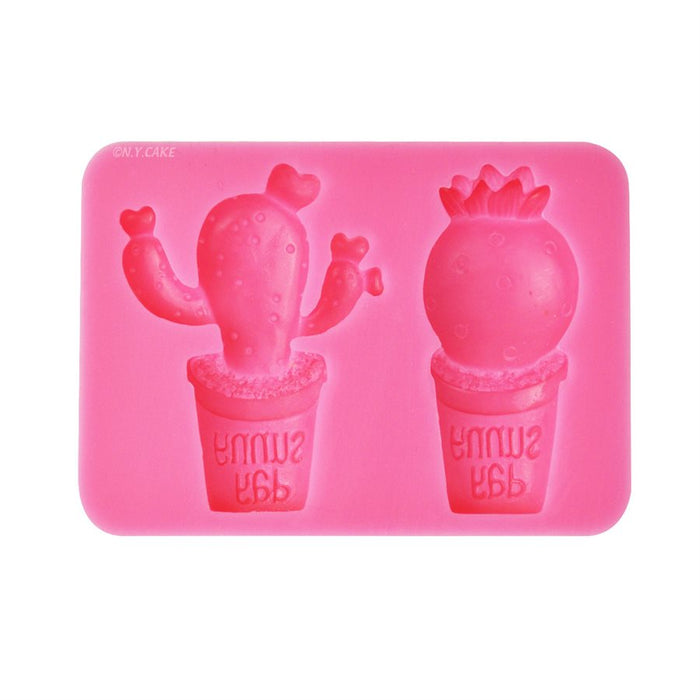 Cactus Pot #2 Mold- 2 Cavity's - NY Cake | Cake Decorating & Baking Supplies