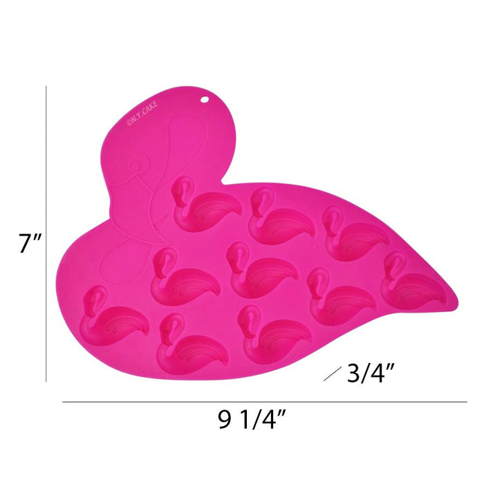 Flamingo Shape Silicone Mold- 9 Cavity - NY Cake | Cake Decorating & Baking Supplies