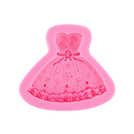 Dress Silicone Fondant Mold - NY Cake | Cake Decorating & Baking Supplies