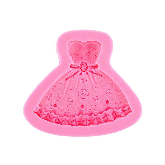 Dress Silicone Fondant Mold - NY Cake | Cake Decorating & Baking Supplies